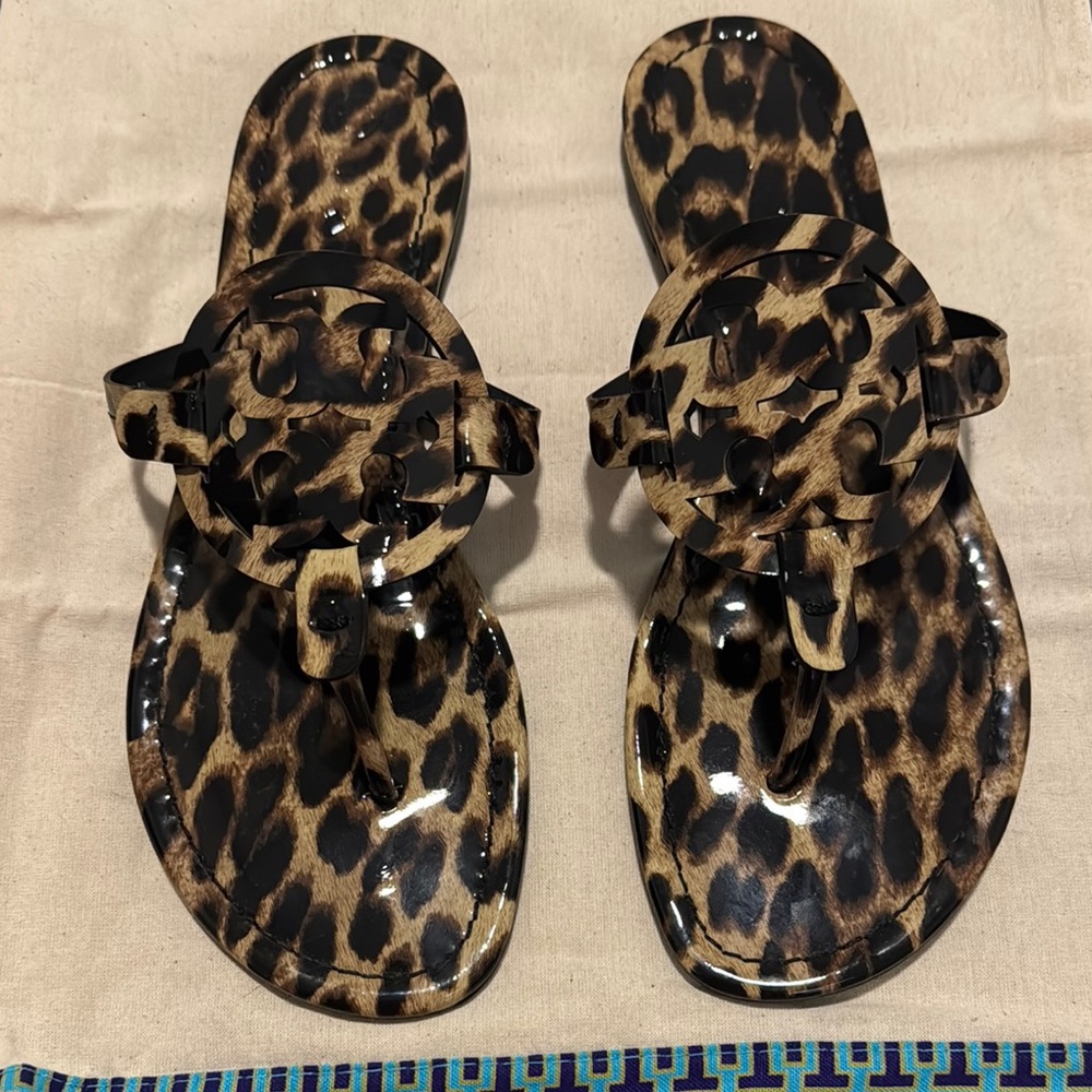 Tory Burch Leopard Print Sandals